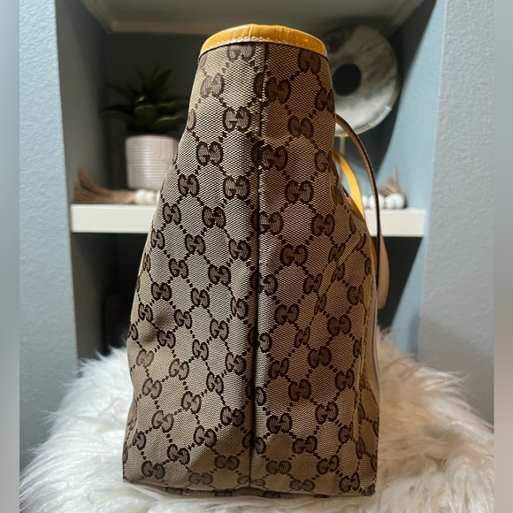GUCCI GG Monogram Web Jolie Tote with charm Authentic - Picture 8 of 16